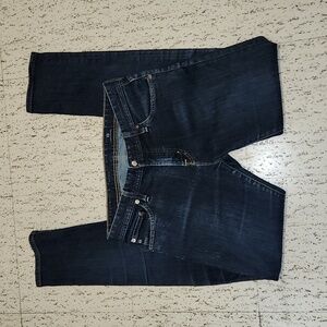 AG Adriano Goldschmied Straight Leg Slim Blue Jeans